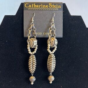 Catherine Stein Silver Dangle Earrings